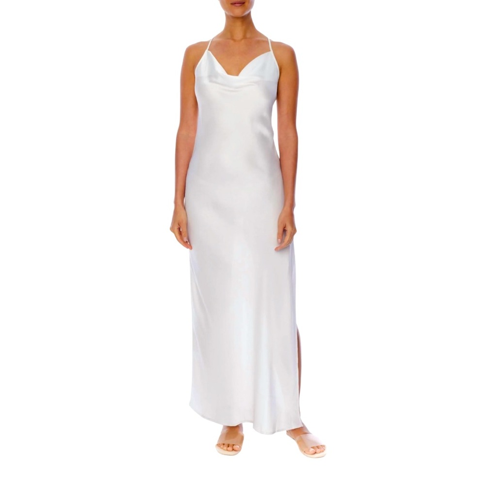 LBLC the label Ivory Satin Slip Dress